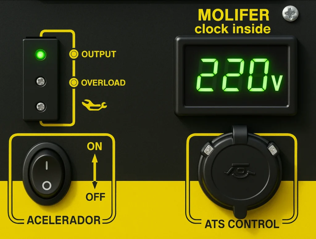 Panel de control fácil e intuitivo