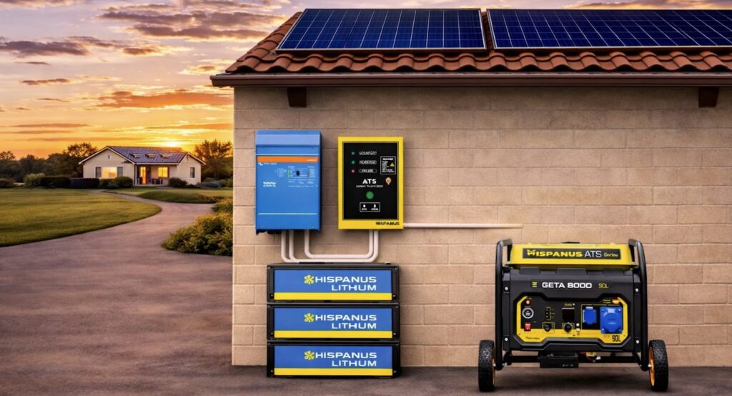 Generador Apoyo Solar, generador arranque a distancia