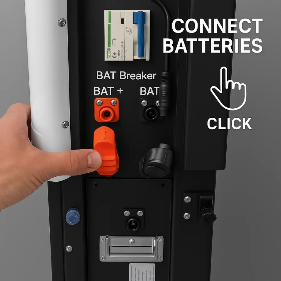 4 BATERÍAS CON UN CLICK